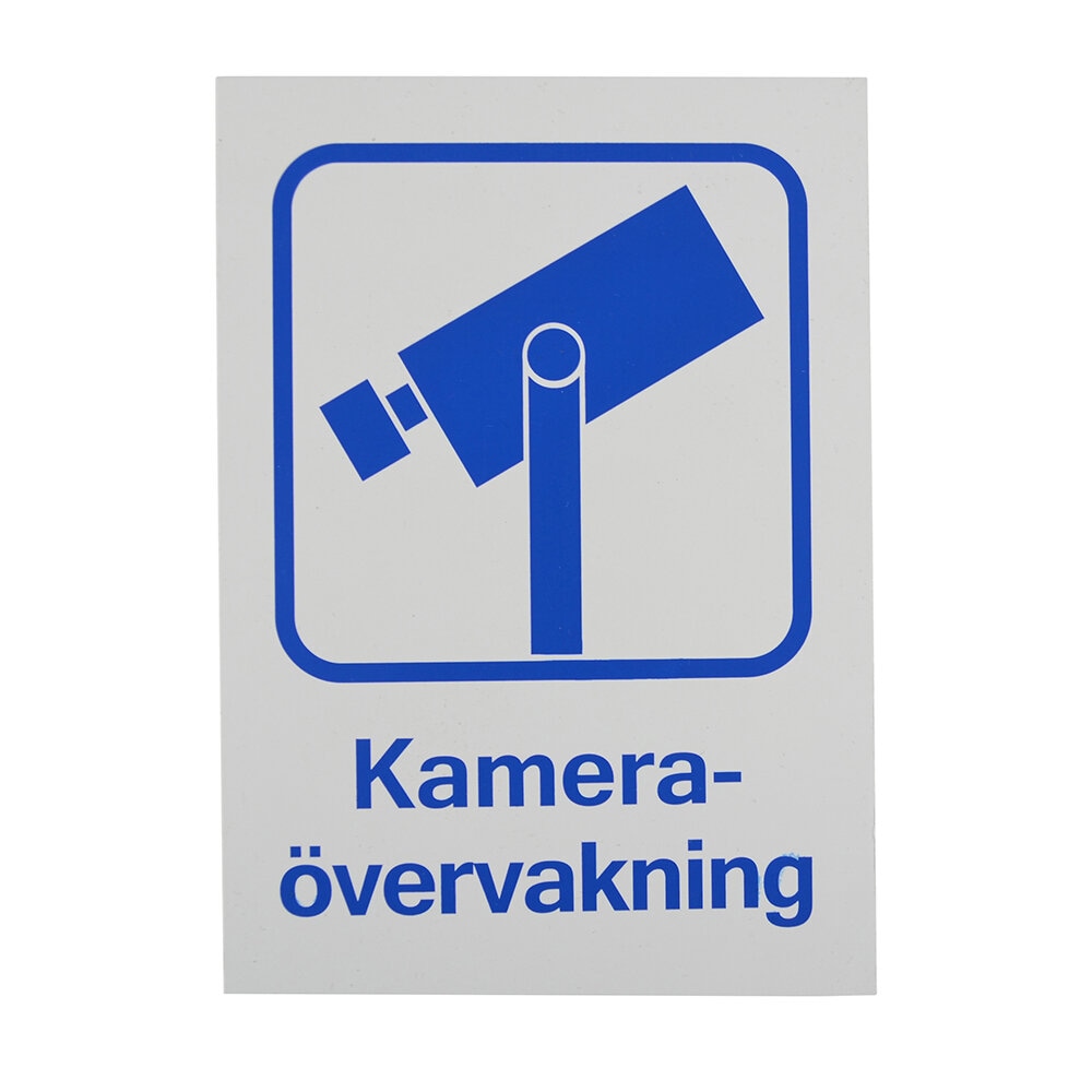Skylt Kameraövervakning