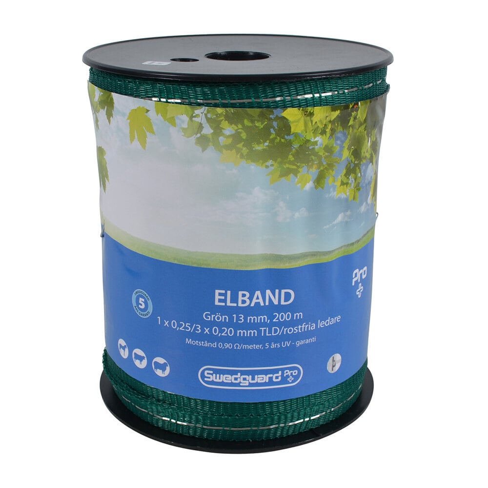 Elband Pro+ 13 mm grön 200 m 1x0,25/3x0,20