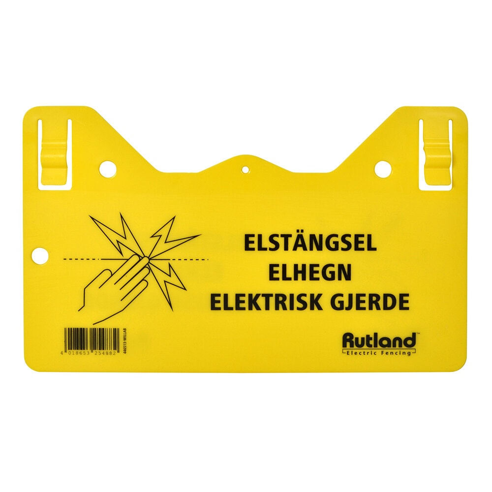 Varningsskylt Elstängsel Clips