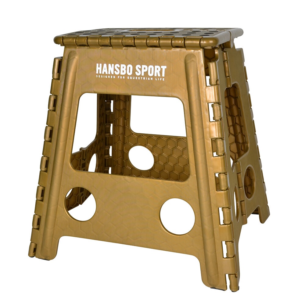 Stallpall Ihopfällbar Guld