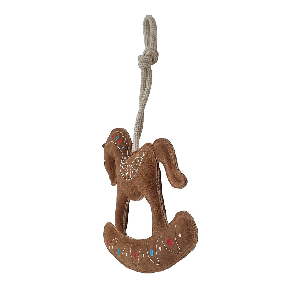 Brun Hästleksak Pepparkakshäst i Mocka