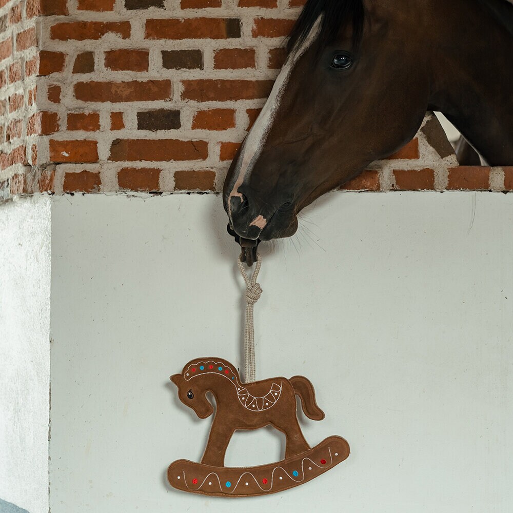 Brun Hästleksak Pepparkakshäst i Mocka