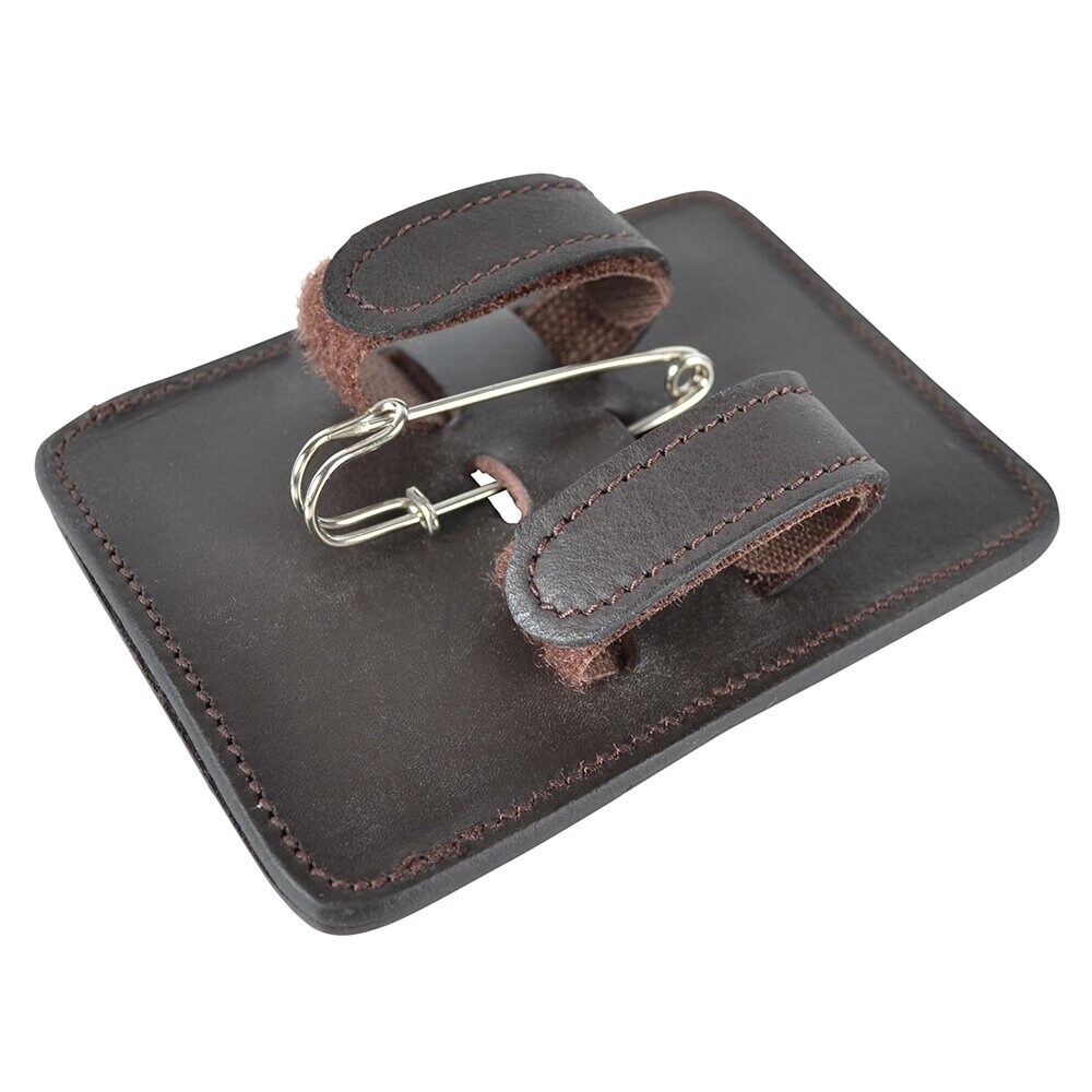 Nummerlapp Fyrkantig 4-siffror Brun m strass