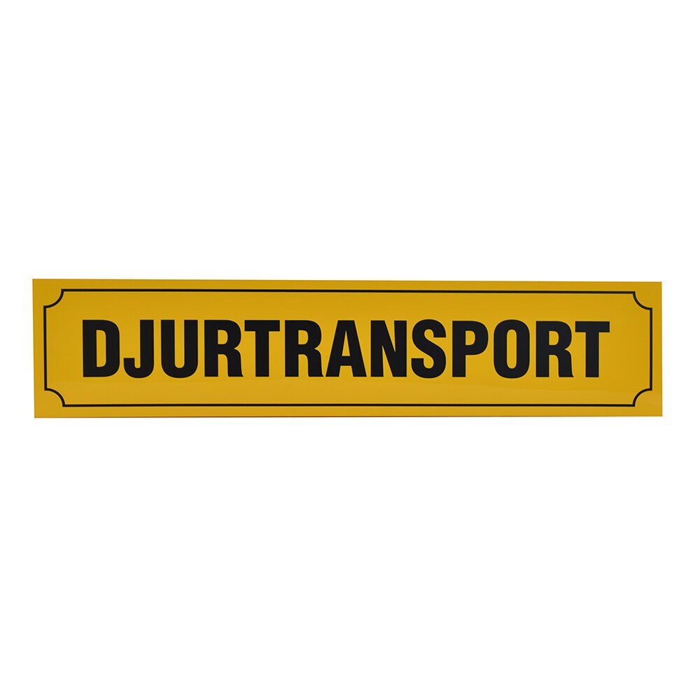 Djurtransportskylt