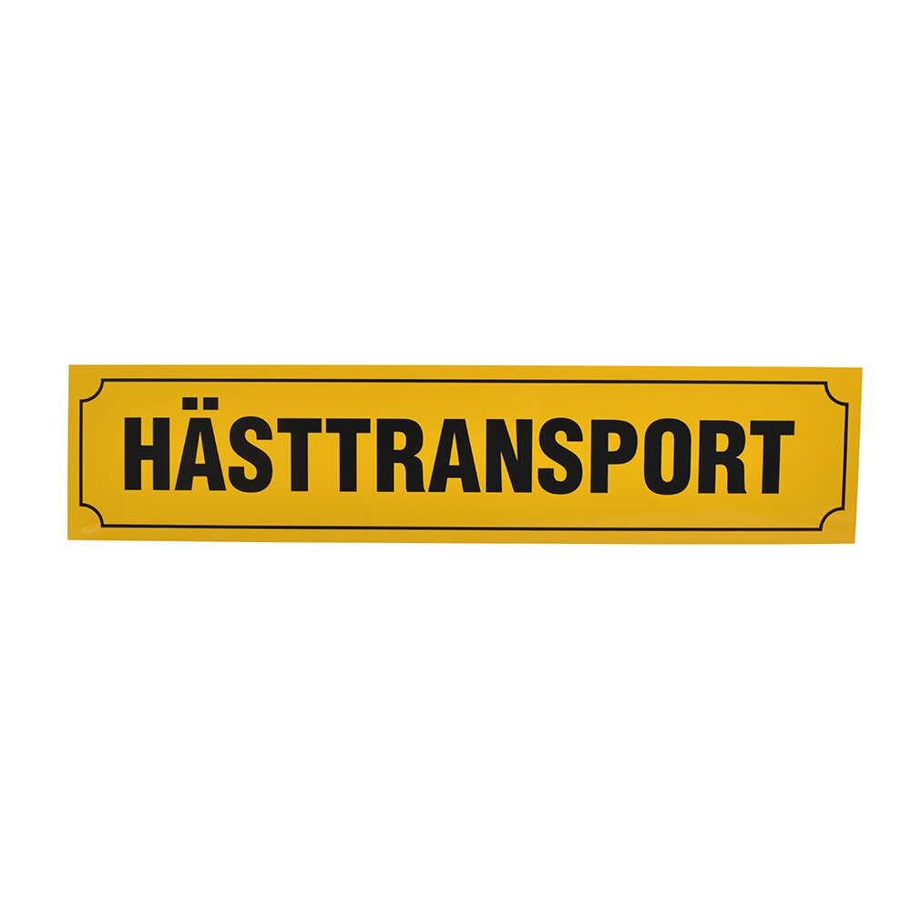 Hästtransportskylt